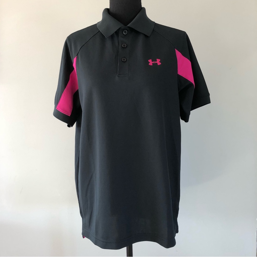 Women’s Under Armour Breast Cancer Awareness Polo shirt size M